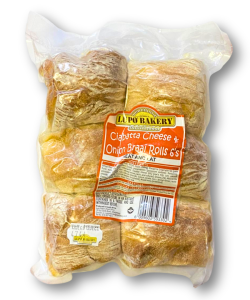 Lupo Ciabatta Cheese & Onion Rolls (6's)