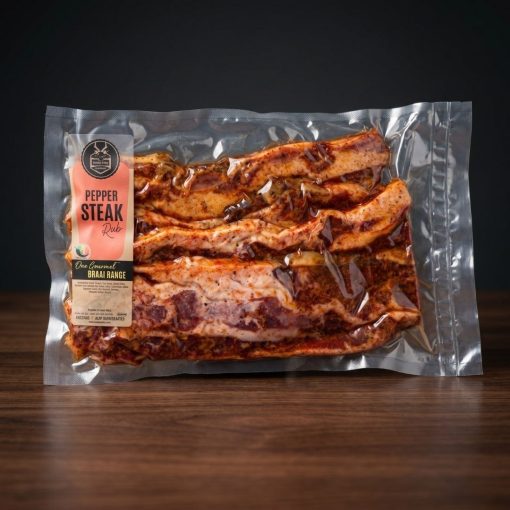 Short Rib Rashers Beef Braai Rib Rashers – Pepper steak Rub (2x500g) – Vacuum Packed ...