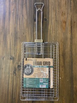 .Impala Braai Grid Stainless Steel Camper 325 x 215mm Height Adjustable