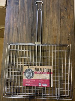 .Impala Braai Grid Stainless Steel Jumbo 400 x 500mm Height Adjustable