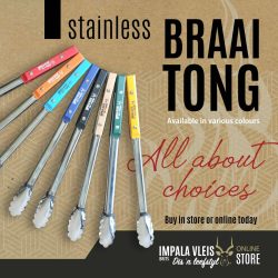 Alternative view of .Impala Stainless Braai Tong - Turquoise x 1
