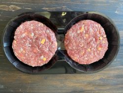 XXL Burger Patties - 2 x 200g Man Size Bacon & Cheese