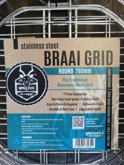 .Impala Braai Grid Stainless Steel 290mm Round - Image 2