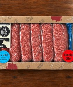 Ground Beef Mince Bulk Box (6x500g)