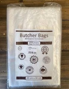 Butcher Bags Clear 20x30cm (250)
