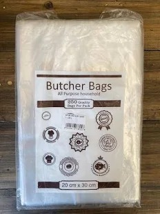 Butcher Bags Clear 20x30cm (250)