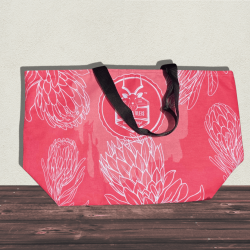 Impala Insulated Tote Bag - Grapefruit Protea