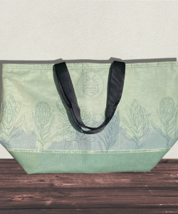 Impala Insulated Tote Bag - Green Protea