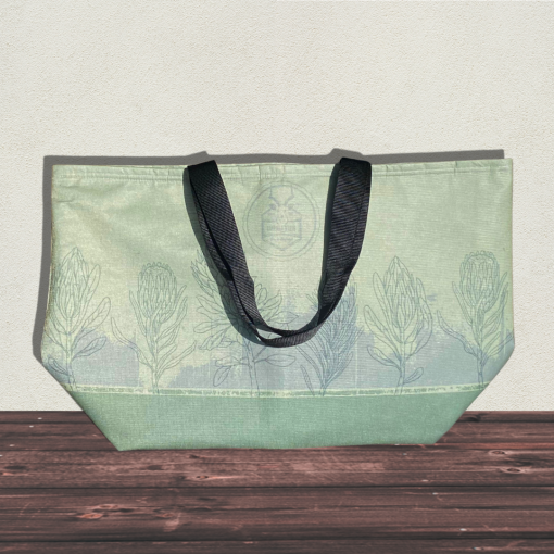 Impala Insulated Tote Bag - Green Protea