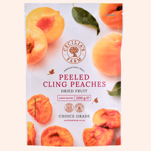 Cecilia's Farm Peeled Cling Peaches (200g)
