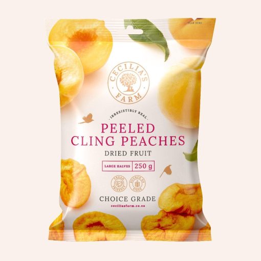Cecilia's Farm Peeled Cling Peaches (250g)