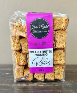 Love2Bake Bread & Butter Pudding Rusks 500g