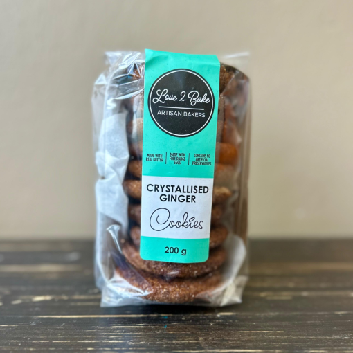 Love2Bake Crystallized Ginger Biscuits 200g