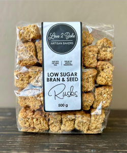 Love2Bake Low Sugar Bran & Seed Rusks 500g