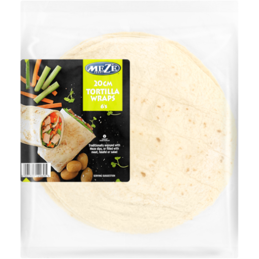 Mezé Tortilla Wraps 20cm (6's)
