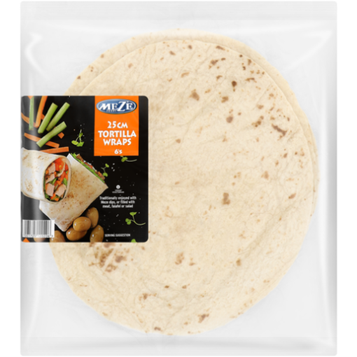 Mezé Tortilla Wraps 25cm (6's)