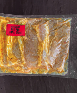 Beef Prego Steaks x 4  Peri-Peri Braai Sauce (750g)