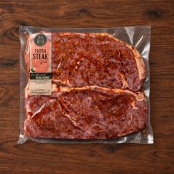 Beef Rump Slices with Pepper Steak Rub (2 x 500g)