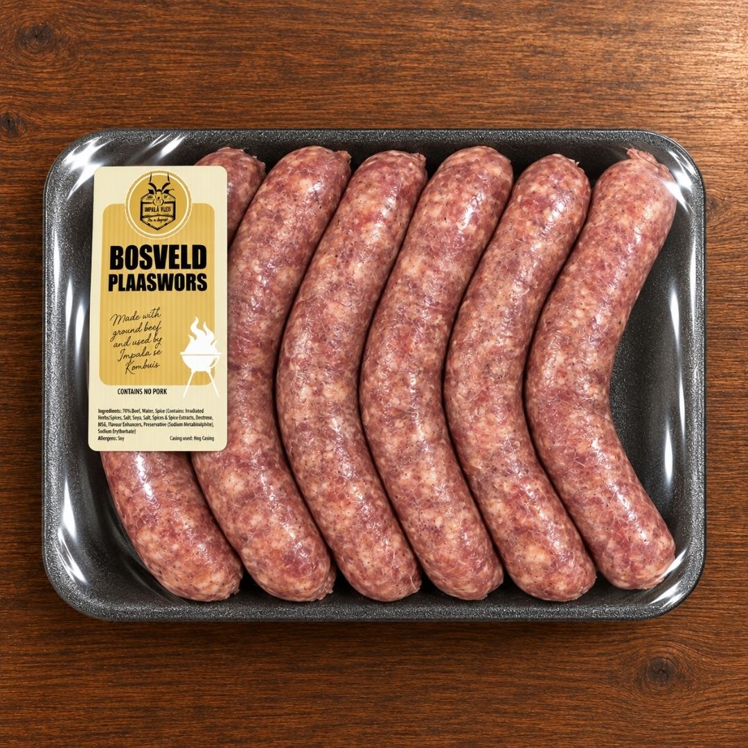 Bosveld Plaaswors Portions (6x150g)