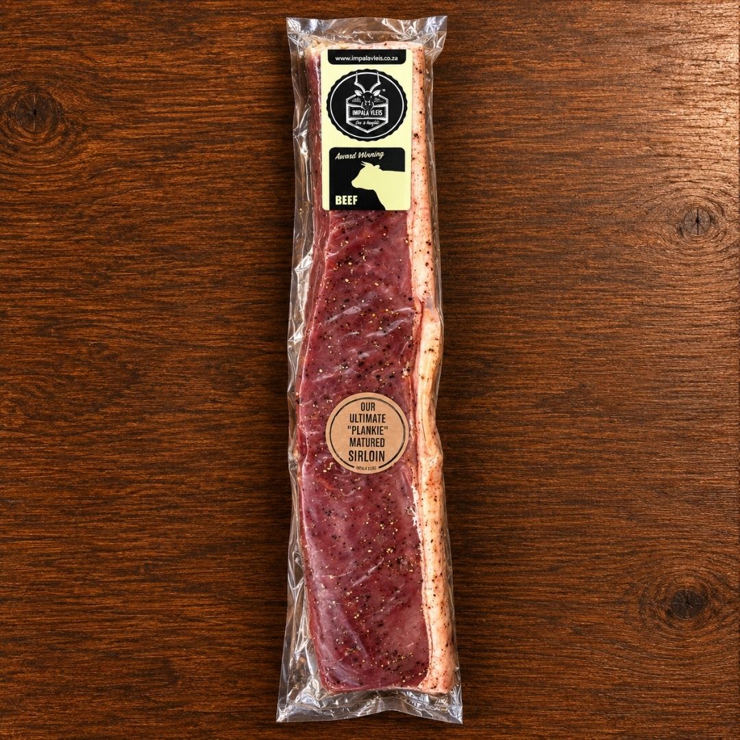 Plankie Braai Long Cut Beef Sirloin - Kalahari Salt & Pepper (±1kg)